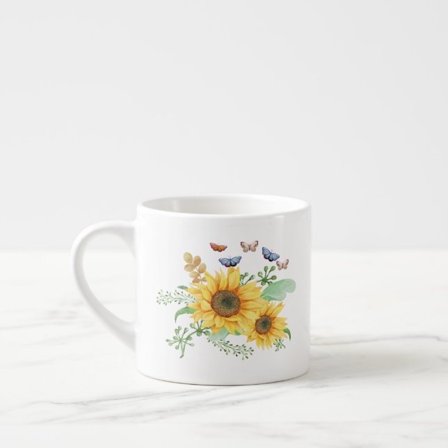 sunflower spring espresso cup (Left)