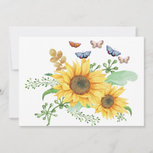 sunflower spring holiday card