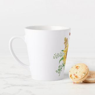 sunflower spring latte mug