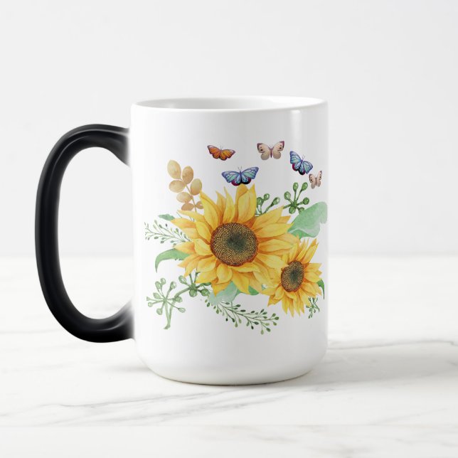 sunflower spring magic mug (Left)