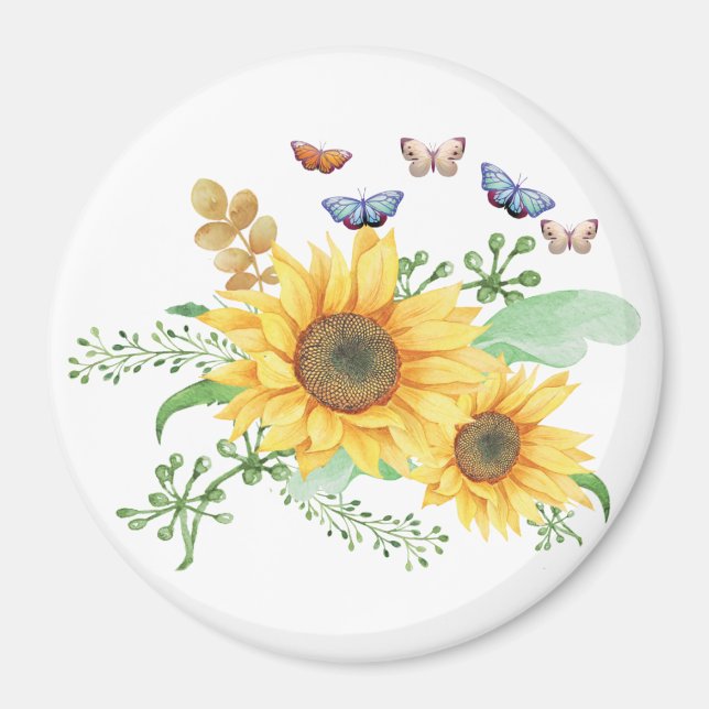 sunflower spring magnet (Front)