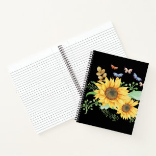 sunflower spring notebook