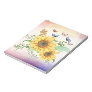 sunflower spring notepad