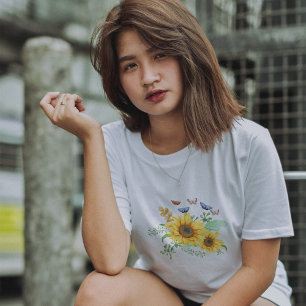 sunflower spring Tri-Blend shirt