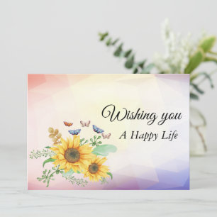 sunflower spring ,Wishing You A Happy Life