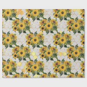 Sunflower Spring Wrapping Paper