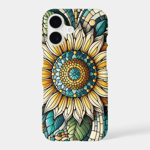 Sunflower Stained Glass Mosaic