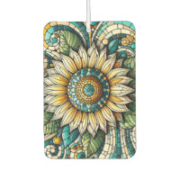 Sunflower Stained Glass Mosaic