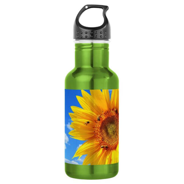 Sunflower Stainless Steel Water Bottle (Front)
