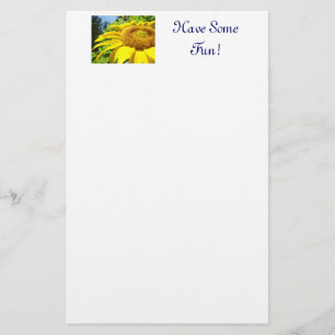 Sunflower stationery Have Some Fun! Sun Flowers