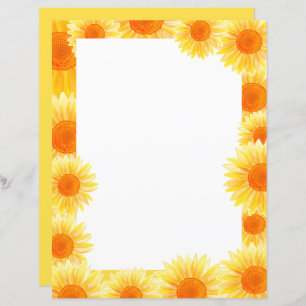 Sunflower Stationery Paper