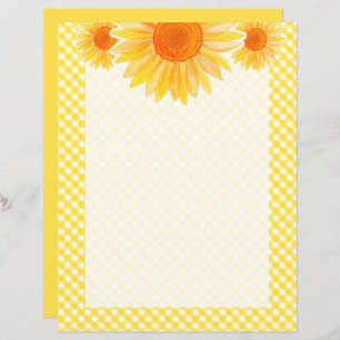 Sunflower Stationery Paper