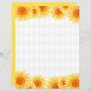 Sunflower Stationery Paper