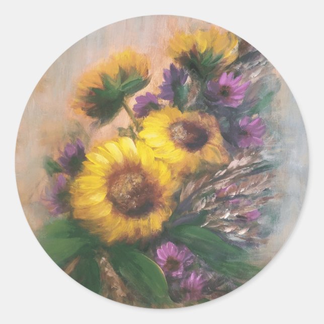 Sunflower sticker (Front)
