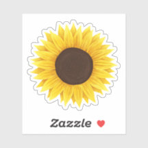 Sunflower sticker