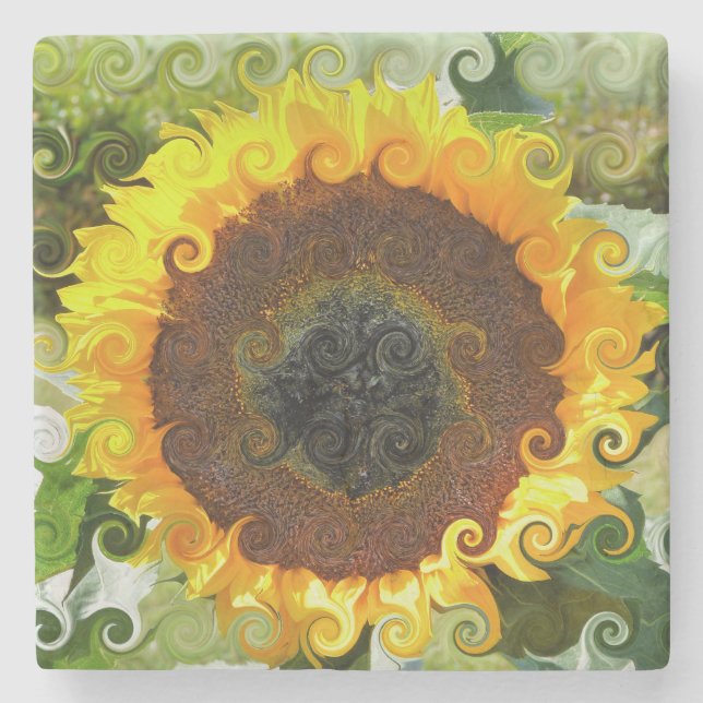 SUNFLOWER STONE COASTER (Front)