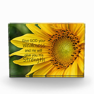 Sunflower Strength Photo Block