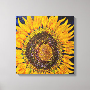 Sunflower Stretched Canvas Print