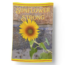 Sunflower Strong Weatherproof House Flag.