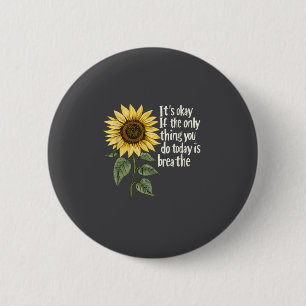 Sunflower Suicide Awareness  6 Cm Round Badge