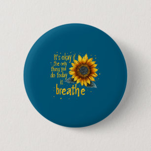 Sunflower Suicide Awareness  6 Cm Round Badge