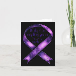 Sunflower Suicide Awareness Card