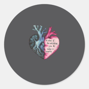 Sunflower Suicide Awareness  Classic Round Sticker