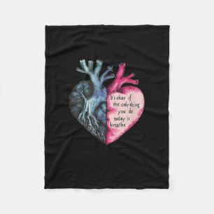 Sunflower Suicide Awareness  Fleece Blanket