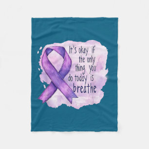 Sunflower Suicide Awareness  Fleece Blanket