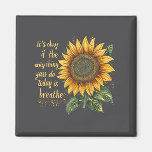 Sunflower Suicide Awareness Magnet