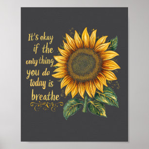 Sunflower Suicide Awareness  Poster