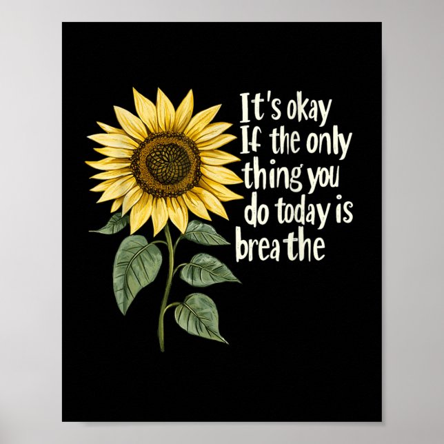 Sunflower Suicide Awareness  Poster (Front)