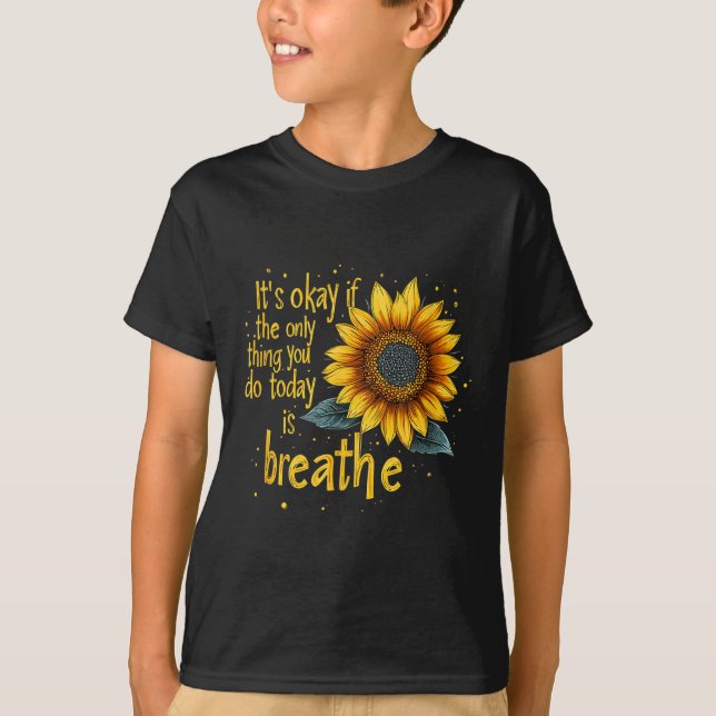 Sunflower Suicide Awareness  T-Shirt (Front)