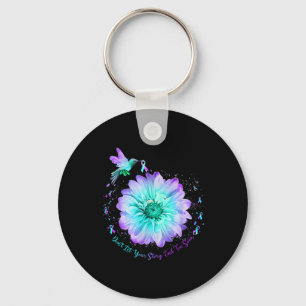 Sunflower Suicide Prevention Awareness 1  Key Ring