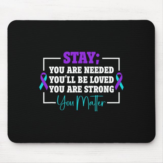Sunflower Suicide Prevention Suicide Awareness 1  Mouse Pad (Front)