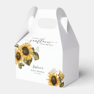 Sunflower Summer Baby Shower Favour Box