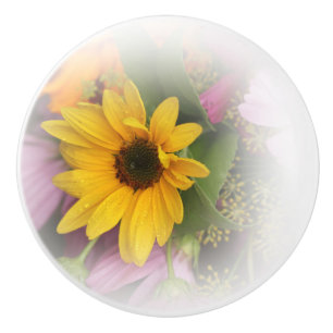 Sunflower, Summer, Garden, Mystery, Ceramic Pull
