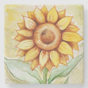 Sunflower Summer Stone Coaster
