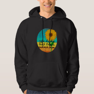 Sunflower Sun Day Coffee Drinkin Beach Trippin Sum Hoodie