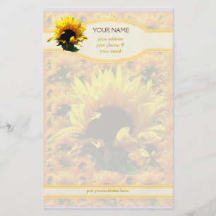 Sunflower Sunrise Personalised Stationery