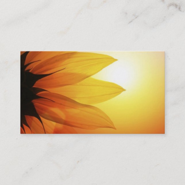 Sunflower Sunset Business Card (Front)