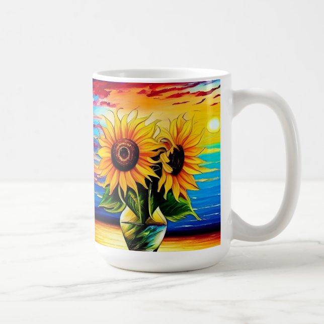 Sunflower Sunset Coffee Mug (Right)