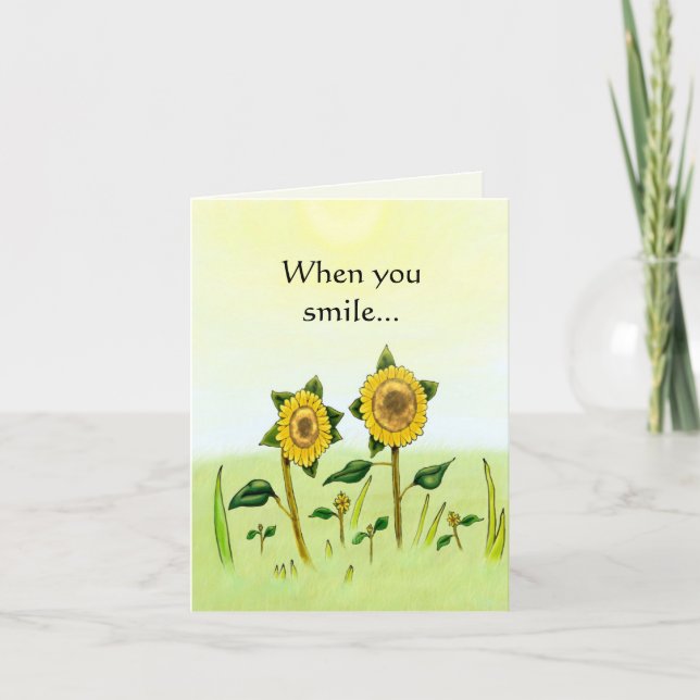 Sunflower Sunshine Card (Front)