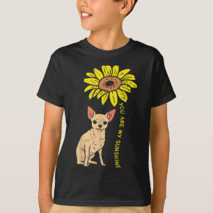 Sunflower Sunshine Chihuahua Chiwawa Dog Girls Wom T-Shirt
