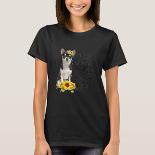 Sunflower Sunshine Chihuahua Chiwawa Dog Girls Wom T-Shirt