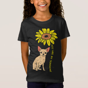 Sunflower Sunshine Chihuahua Chiwawa Dog Girls Wom T-Shirt