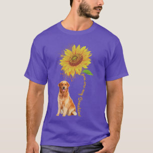 Sunflower Sunshine Golden Retriever Pet Dog Girls T-Shirt