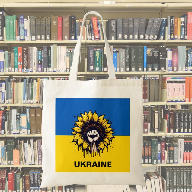 Sunflower Support Ukraine Flag  Tote Bag (Creator Uploaded)