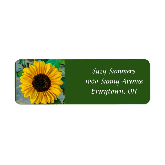 Sunflower Supreme Address Label (Front)