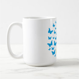 Sunflower symbol of Peace. Peace for Ukraine. Coffee Mug